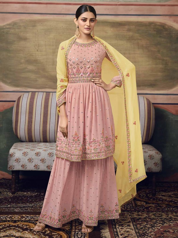 Pink Colour Women Salwar Suit in Georgette Fabric.