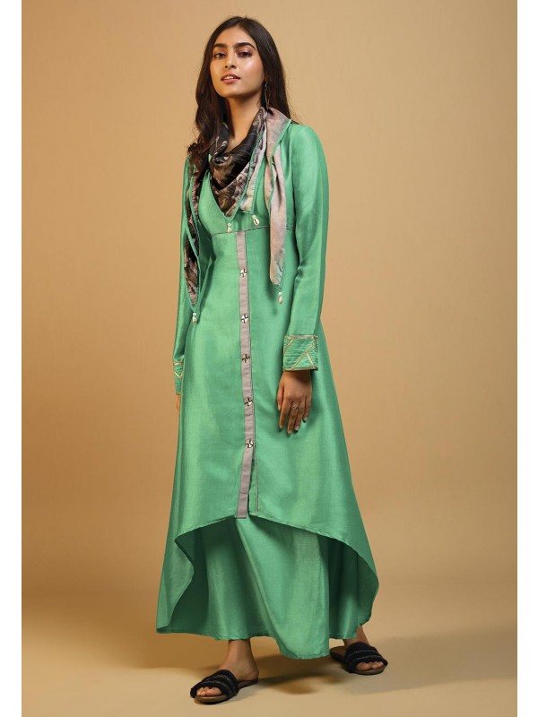 Green Colour Indian Designer Kurti.