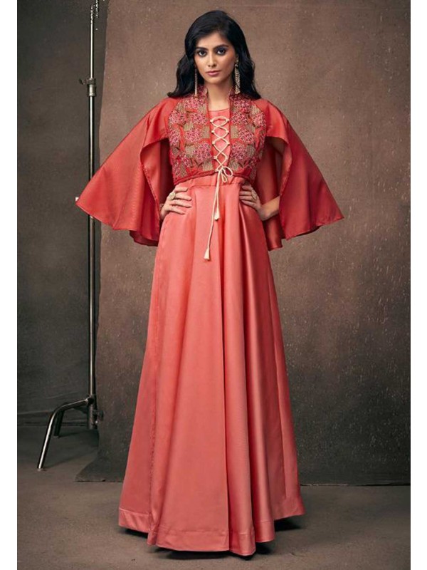 Red Color Designer Gown.