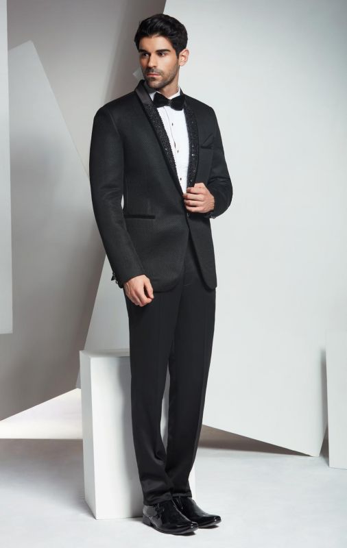 Best Wedding Suits for Men in Designer Black