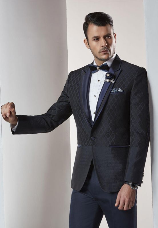 Designer Suits for Men Black,Blue Color Designer Wedding Suit