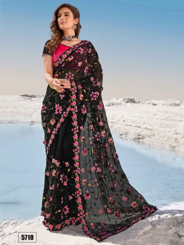 Buy Black Sarees for Women by SHAVYA Online | Ajio.com-sgquangbinhtourist.com.vn
