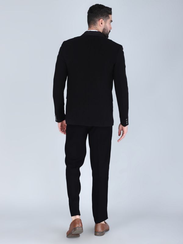 Black Cocktail Wear Designer Three Piece Suit