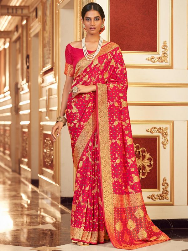 Buy Pink Hand Painted Chiffon Saree | MAY_HBPCS_8/MYE3 | The loom