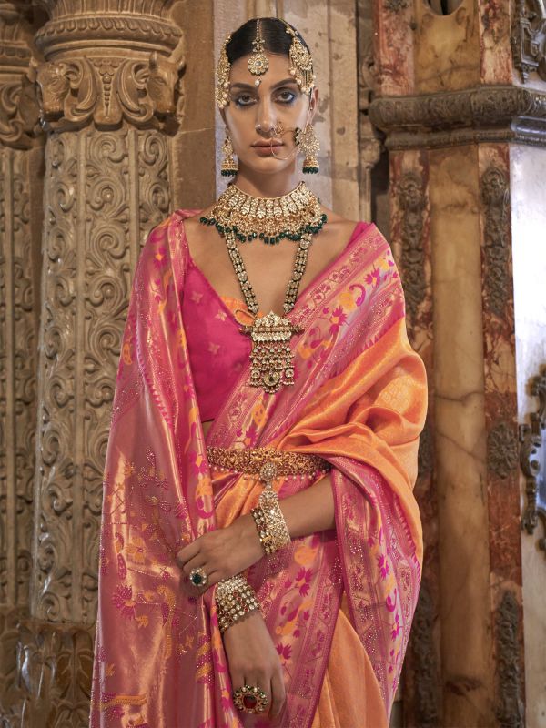 Buy Pure Banarasi Silk Saree Online at Parivar Ceremony