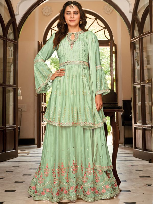 Bollywood Georgette Pink Sharara Suit With Flared Kameez – Adore Styelsus-mncb.edu.vn