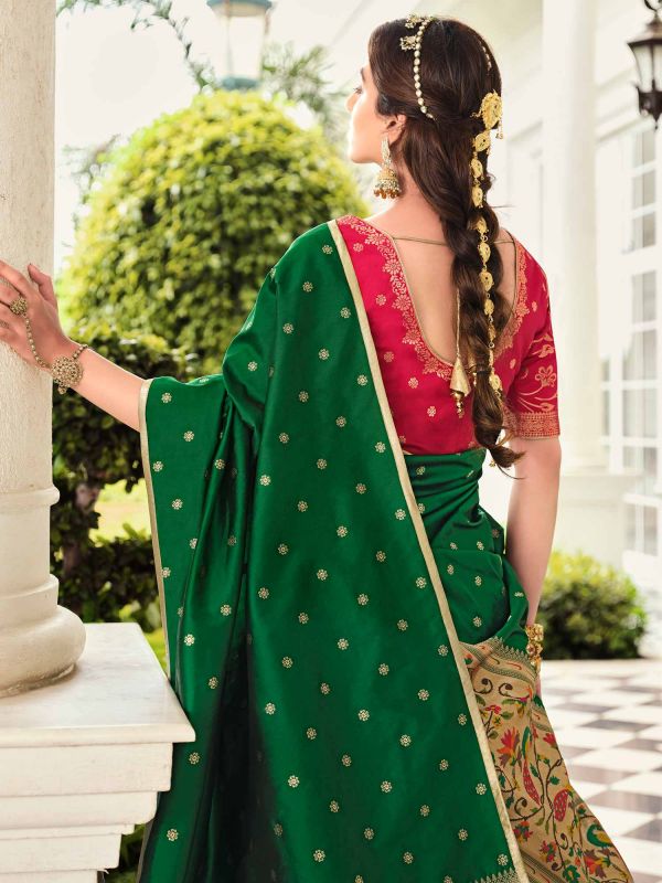 Yellow Zari Woven Lehenga Choli In Banarasi Silk