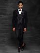 Designer Tuxedo Suit For Mens Black Colour.
