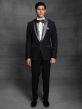 black tuxedo suit for groom,best designer suit for men