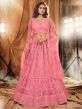 Net Designer Lehenga Choli Pink Colour.