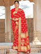 Red Colour Silk Designer Saree.