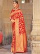 Red Colour Silk Women Saree.