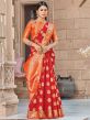 Red Colour Silk Designer Saree.