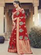 Red Colour Silk Designer Saree.