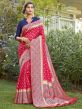 Pink Colour Silk Designer Saree.