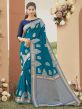 Blue Colour Silk Women Saree.