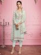 Grey Colour Georgette Designer Salwar Suit.