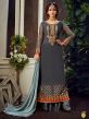 Georgette Salwar Kameez Grey Colour.