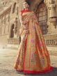 Rani Pink Colour Banarasi Silk Fabric Indian Traditional Saree.