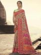 Banarasi Kora Silk Designer Saree Pista Green Colour.