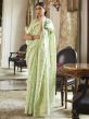 Green Colour Silk Fabric Traditional Saree.