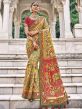 Mustard Yellow Colour Silk Fabric Women Saree.