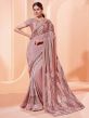 Pink Colour Silk Party Wear Saree.