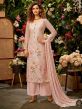 Peach Colour Viscose Fabric Palazzo Salwar Suit.