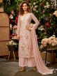 Peach Colour Viscose Fabric Palazzo Salwar Suit.