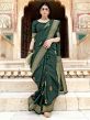 green banarasi silk saree,