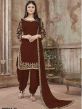 Maroon Colour Georgette Salwar Suit.