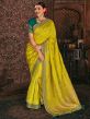 Green Colour Silk Party Wear Saree.