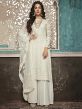 Off White Colour Georgette Fabric Sharara Salwar Suit.
