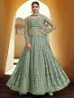 Green Colour Designer Salwar Suit in Banglori Silk Fabric.