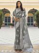 Grey Colour Silk Saree.