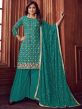 Green Colour Georgette Fabric Salwar Kameez.
