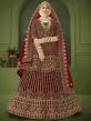 maroon colour Women Lehenga Choli online in India, bridal lehenga choli online