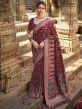 Maroon Colour Silk Designer Indian Saree Online USA