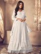 Off White Colour Designer Anarkali Salwar Kameez.