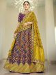 Imported Fabric Designer Lehenga in Purple Colour.