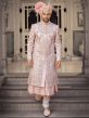 Readymade White Embroidered Anarkali Kurta And Sherwani Set