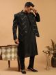 Black Readymade Indian Kurta Pajama For Men