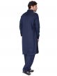 Blue Party Wear Kurta With Pathani Salwar