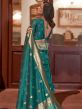 Green Woven Traditional Saree In Handloom Silk