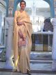 Golden Woven Party Wear Saree In Handloom Silk