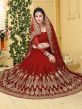 Maroon Festive Georgette Saree With Blouse