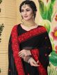 Black Classic Georgette Saree With Embroidery