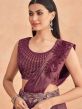 Magenta Party Wear Pre-Stitched Saree