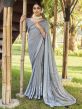 Grey Digital Printed Casual Wear Saree