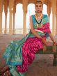 Magenta Traditional Saree With Patola Prints